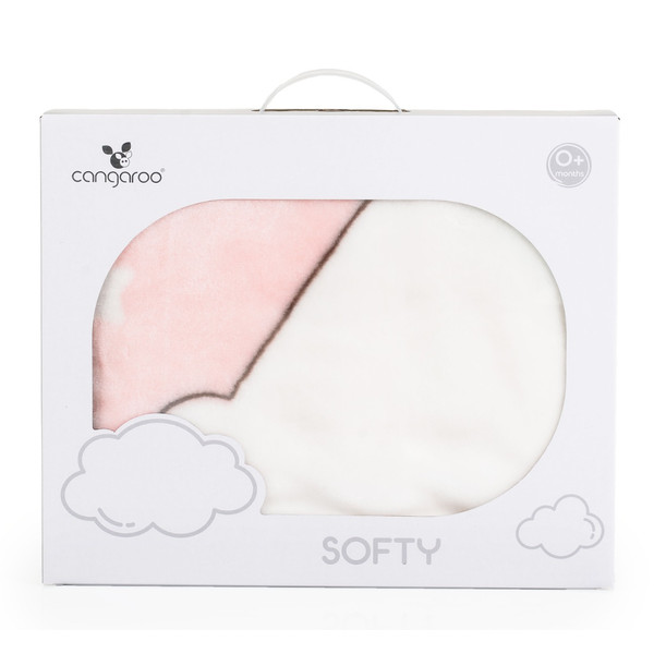 Cangaroo Softy Sweet Hugs Pink 80 x 110 cm Wiegdeken 111878