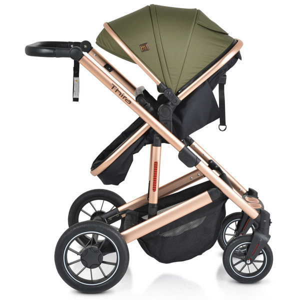 Cangaroo Thira Green 3-in-1 Combi Kinderwagen incl. Autostoel