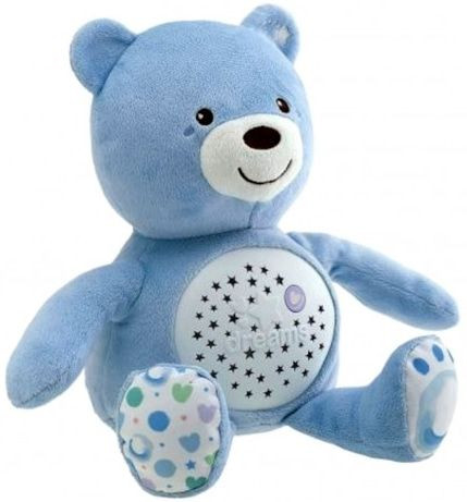 Chicco First Dreams Baby Bear Blauw Babyprojector en Knuffelbeer
