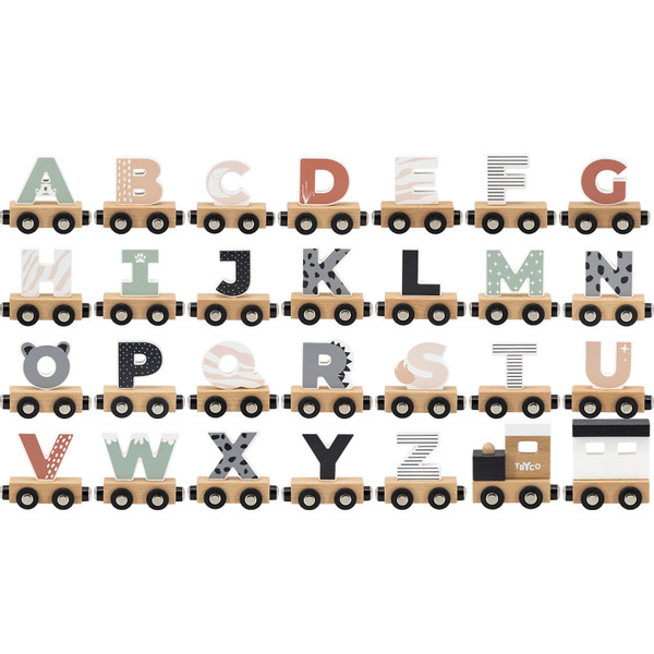 Tryco Houten Gekleurde Lettertrein - Letter D TR-353023