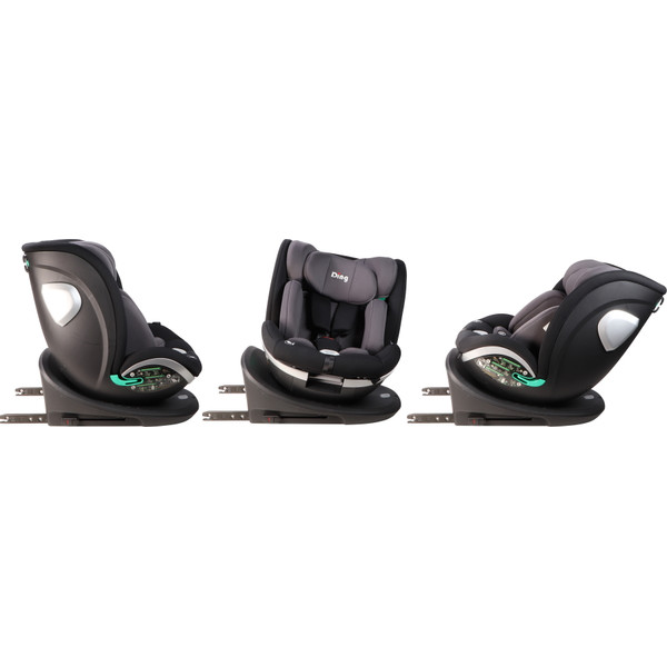 Ding Mace Black/Grey 40-150 cm 360° i-Size Autostoel DI-111917