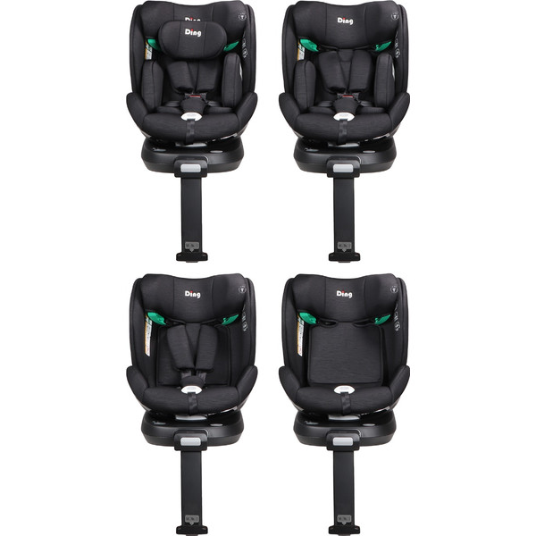 Ding Fynn Black 40-150 cm 360° i-Size Autostoel DI-111924