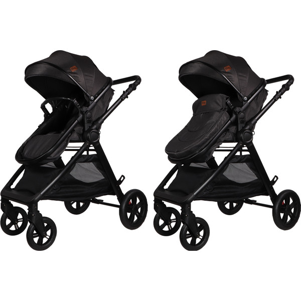 Ding Liam Anthracite 3-in-1 Combi Kinderwagen Incl. Autostoel DI-381711