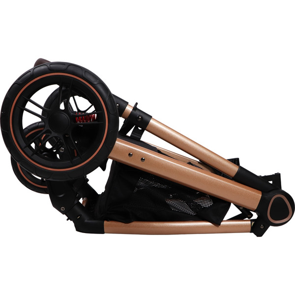 Ding Liam Black/Rose 3-in-1 Combi Kinderwagen Incl. Autostoel DI-381712