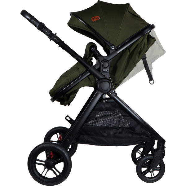 Ding Liam Forest Green 3-in-1 Combi Kinderwagen Incl. Autostoel DI-381713