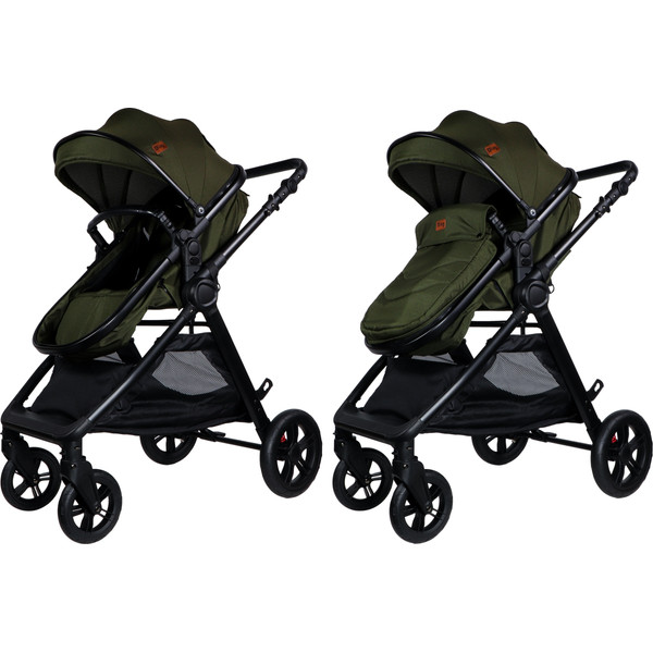 Ding Liam Forest Green 3-in-1 Combi Kinderwagen Incl. Autostoel DI-381713