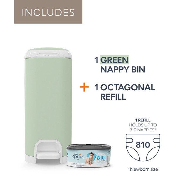 Diaper Genie Sage Green Luieremmer I000697-EU