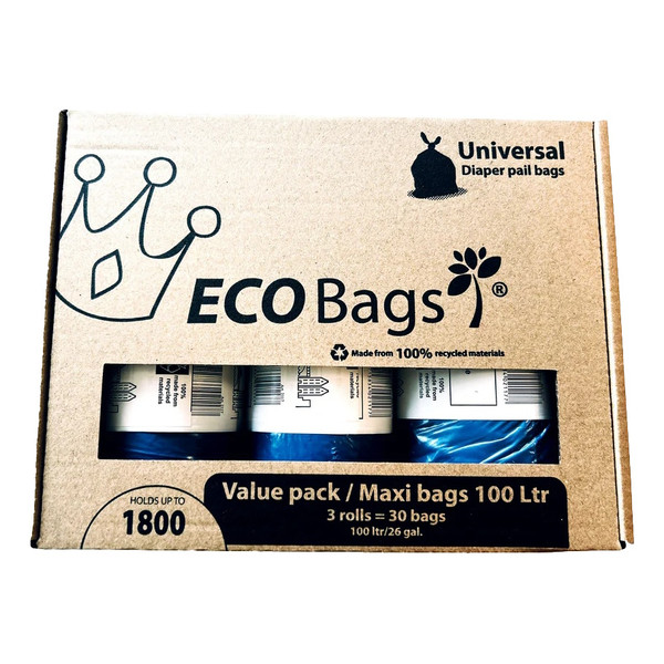 DiaperChamp ECO 3X 100L Valuepack Maxi Zak voor Luieremmer Medium & Large 2125