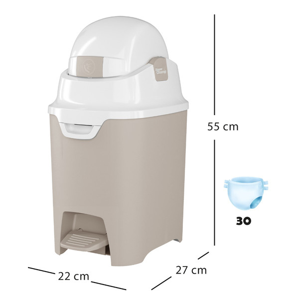 DiaperChamp ONE Handsfree Clay Sand Luieremmer 2154
