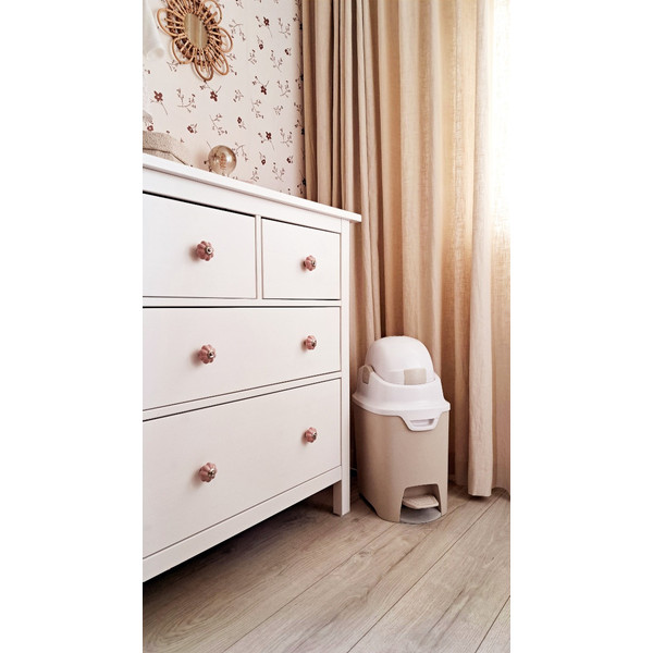 DiaperChamp ONE Handsfree Clay Sand Luieremmer 2154