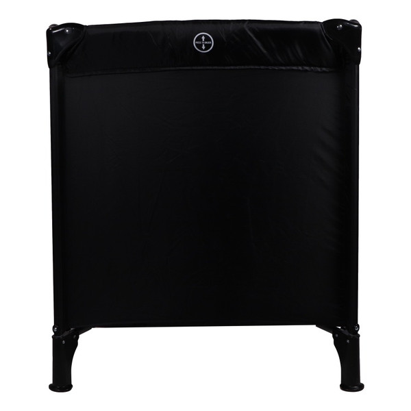 Ding Basic Black Complete Logeerset Campingbedje + Opvouwbaar Matras in Tas
