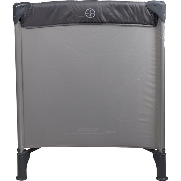 Ding Basic Grey Complete Logeerset Campingbedje + Opvouwbaar Matras in Tas