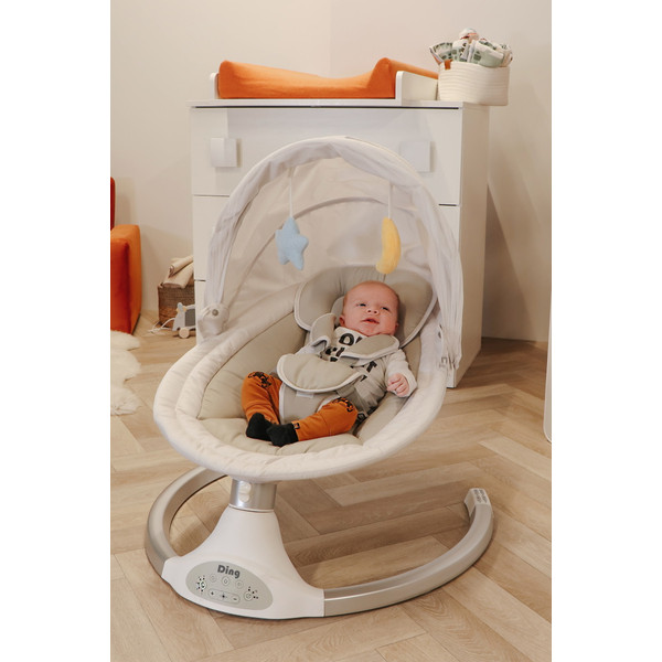 Ding Hugg Silver/White Swing Babyschommel DI-939586