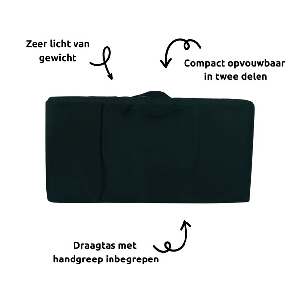 Ding Opvouwbaar Boxmatras in Tas 88 x 88 cm