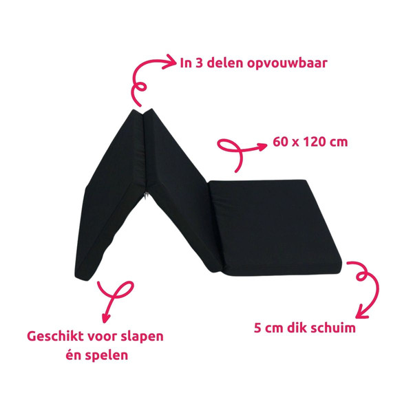 Ding Opvouwbaar Matras in Tas 60 x 120 cm