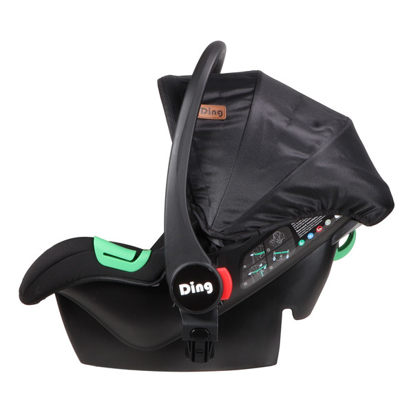 Ding Liam Black/Rose 3-in-1 Combi Kinderwagen Incl. Autostoel DI-381712