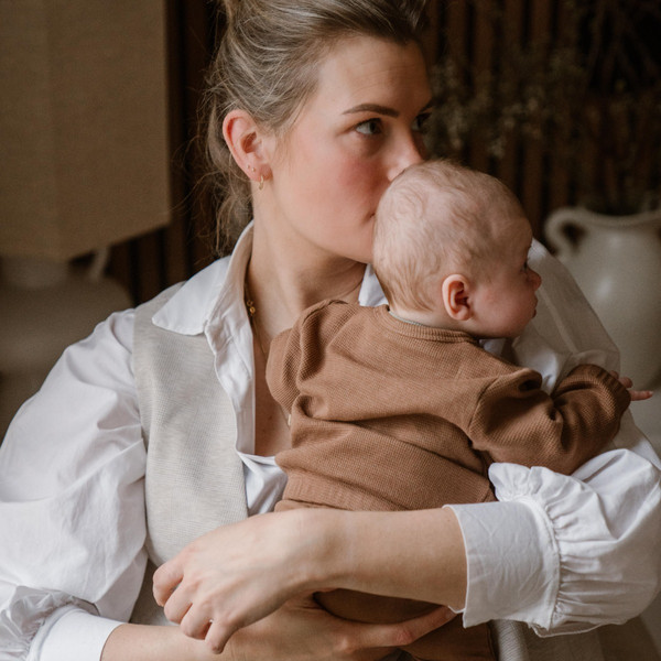 Dirkje Organic Brown Maat 68 Sweater WN1245 NOOS