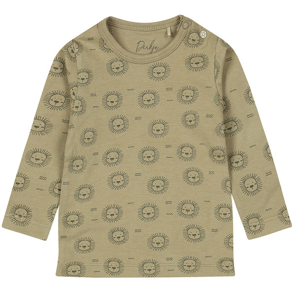 Dirkje Organic Faded Green Maat 50 Lions T-Shirt Lange Mouw WN1282 NOOS