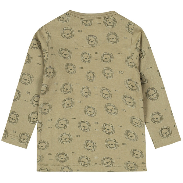 Dirkje Organic Faded Green Maat 50 Lions T-Shirt Lange Mouw WN1282 NOOS