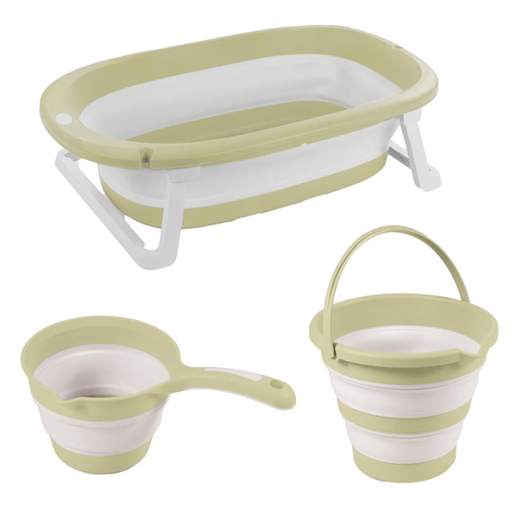 Dolu Eco Groen 3-delige Opvouwbare Badset 7272