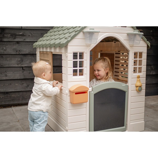 Dolu Garden Wit/Grijs Speelhuisje met Accessoires