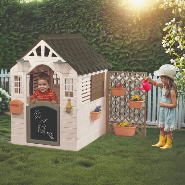 Dolu Garden Groen Speelhuisje met Accessoires