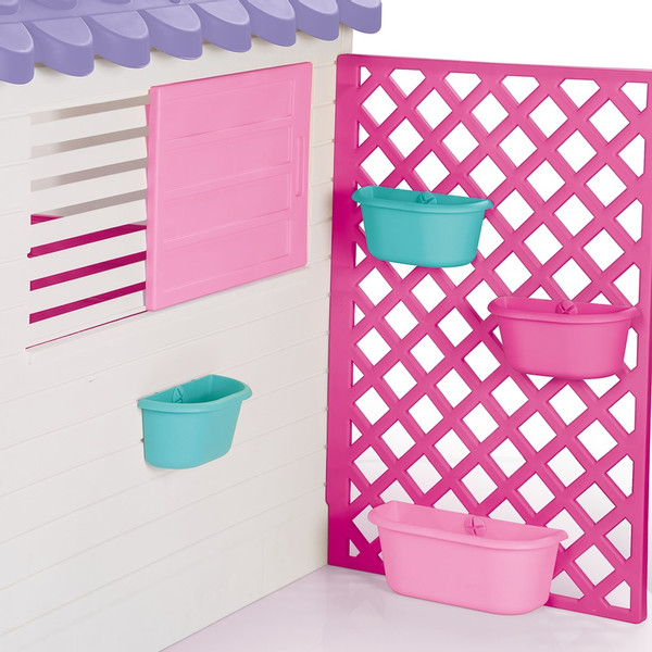 Dolu Garden Wit/Roze Speelhuisje met Accessoires 2578