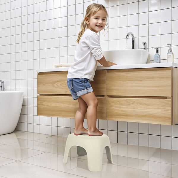 Dolu Relax Beige Anti-Slip Opstapje 7126