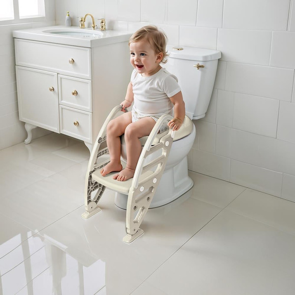 Dolu Relax Beige Toilettrainer met Trapje 7241