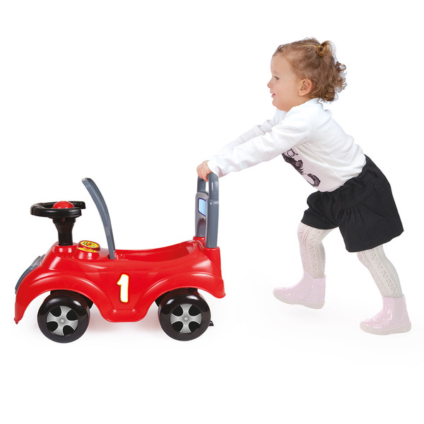 Dolu Sit 'n Ride Rood/Zwart Loopauto 8020