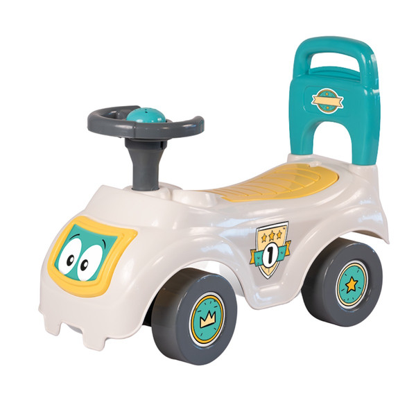 Dolu Sit 'n Ride Turquoise/Geel Loopauto 2622