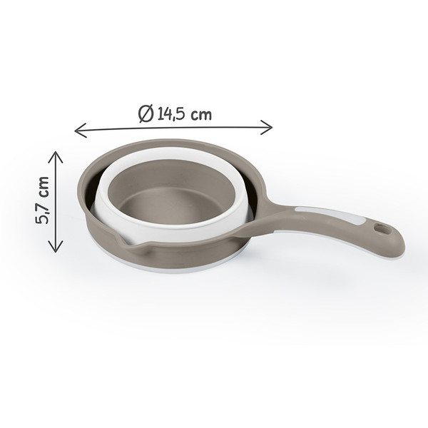 Dolu Steengrijs Opvouwbare Spoelbeker 7366