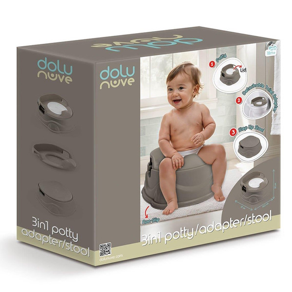 Dolu Steengrijs 3-in-1 Potje 7184