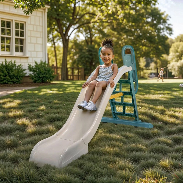 Dolu Turquoise/Geel Junior Glijbaan 2628
