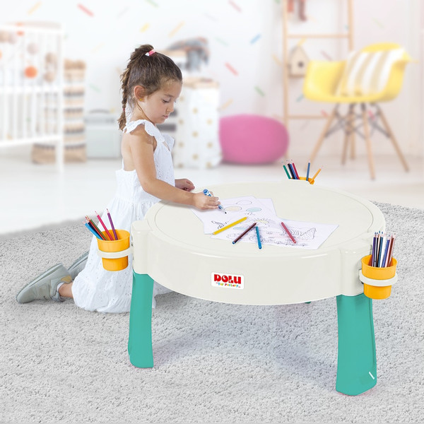 Dolu Wit/Turquoise Zand- en Watertafel