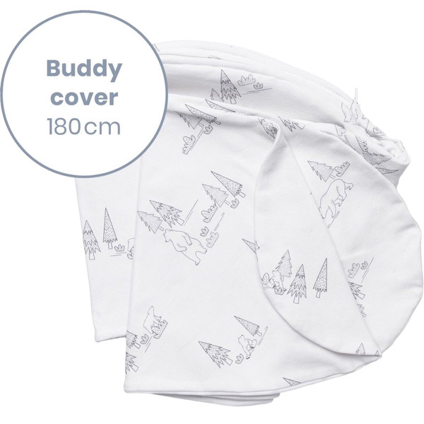 Doomoo Buddy Bear Family Grey Voedingskussenhoes BC B05