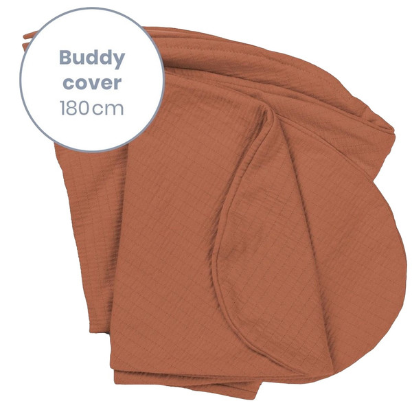 Doomoo Buddy Tetra Jersey Terracotta Voedingskussenhoes BC B82