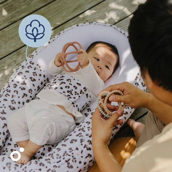 Doomoo Cocoon Leopard Cream Babynest