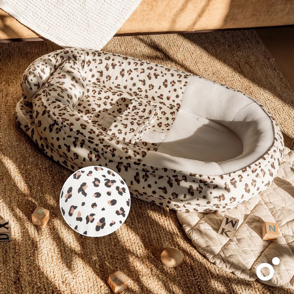 Doomoo Cocoon Leopard Cream Babynest