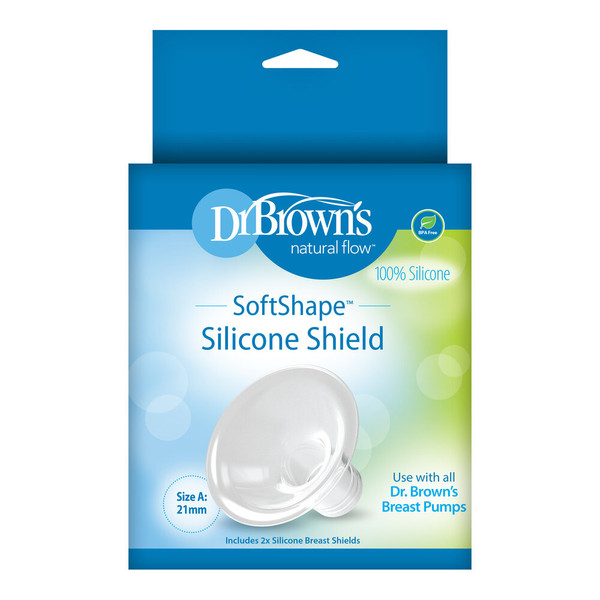 Dr Brown's Softshape maat A Siliconen Borstschild 2 stuks BF116