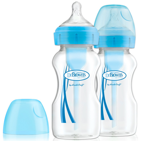 Dr Brown's Options+ Anti-colic 270 ml Blauw 2-pack Brede Hals Fles WB92602-ESX