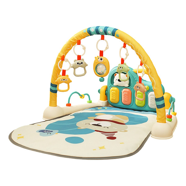 Eco Toys Bear & Bird Groen Multifunctioneel Speelkleed met Speelboog HC641246