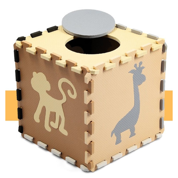 Eco Toys Beige Schuimrubber 16-Delige XL Vloermat HC618974