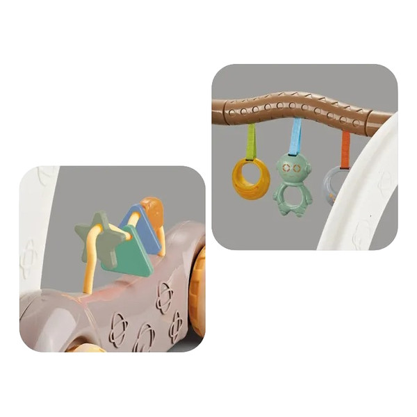 Eco Toys Blauw 2-in-1 Activiteiten Speelkleed en Looptrainer HC629764