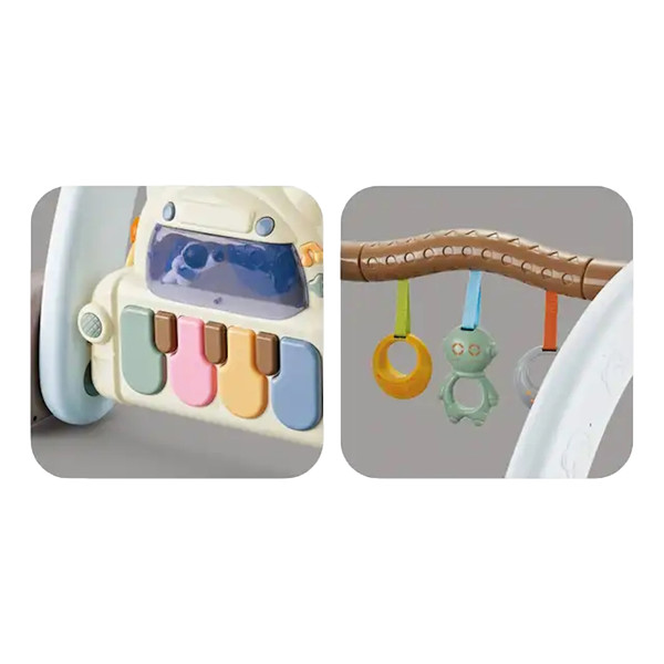 Eco Toys Blauw 2-in-1 Activiteiten Speelkleed en Looptrainer HC629764