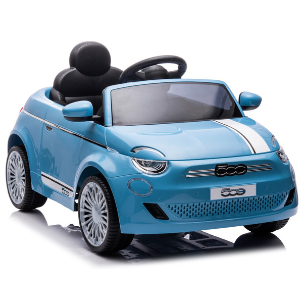 Eco Toys Blauw Elektrische Fiat 500 Kinderauto 705