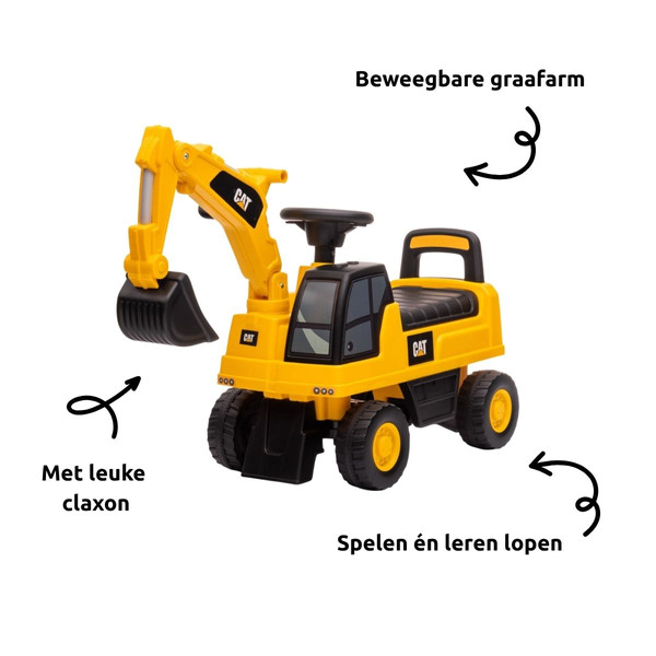 Eco Toys CAT Graafmachine Loopauto