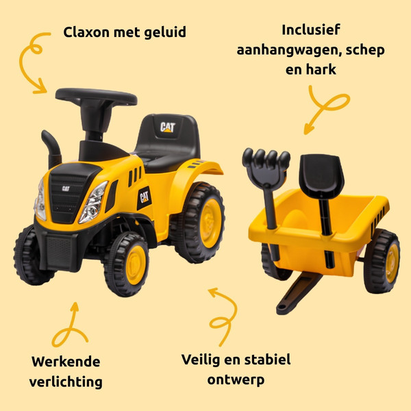 Eco Toys CAT Tractor Loopauto