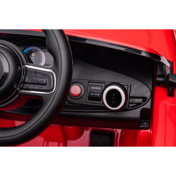 Eco Toys Wit Elektrische Fiat 500 Kinderauto 705