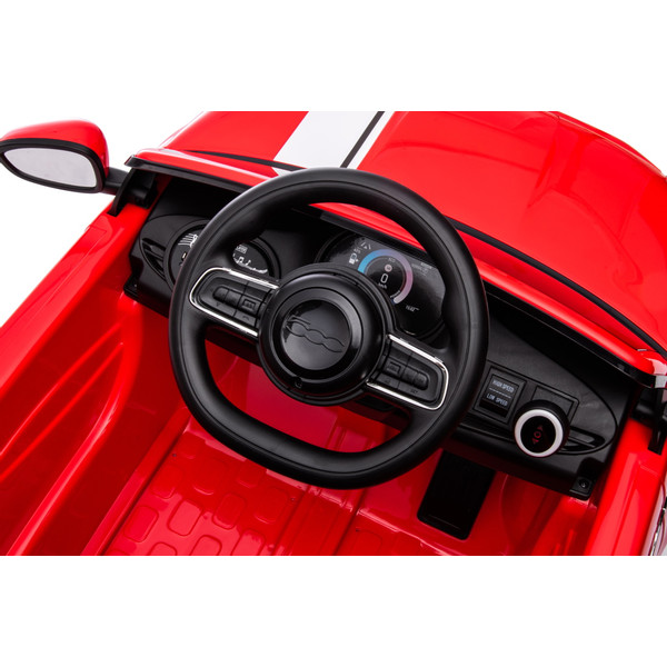 Eco Toys Wit Elektrische Fiat 500 Kinderauto 705